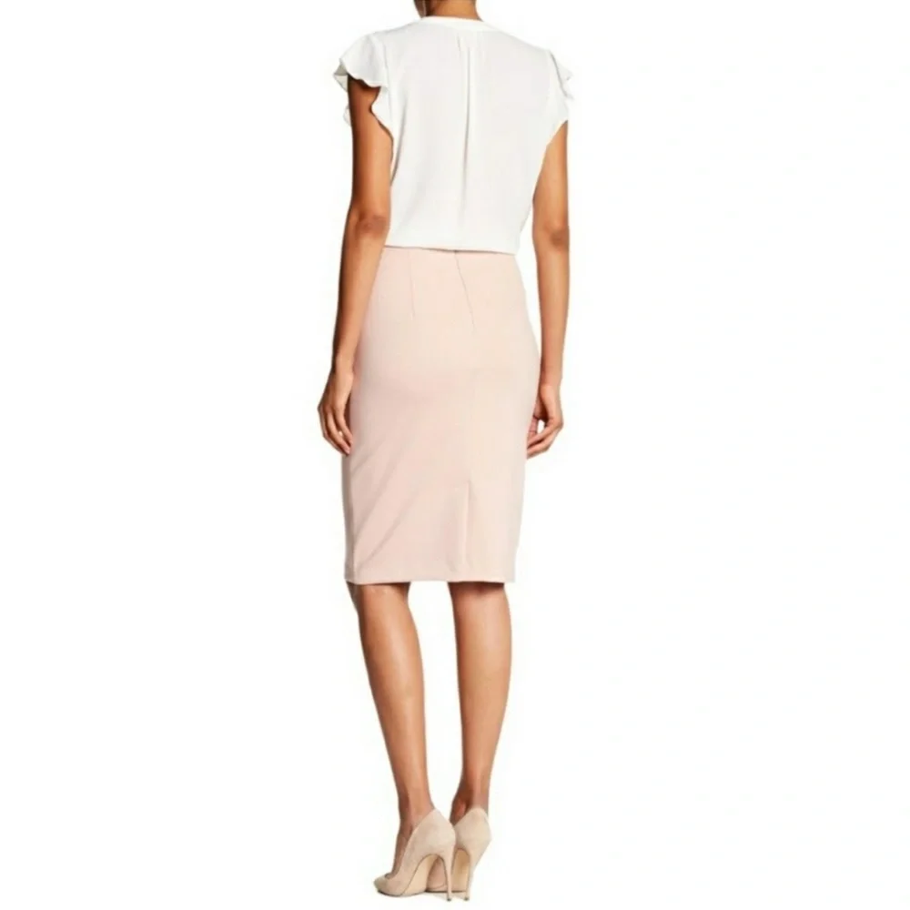 NWT Philosophy Republic Clothing Pencil Ponte Skirt, Pink, Size 2 - Picture 3 of 12